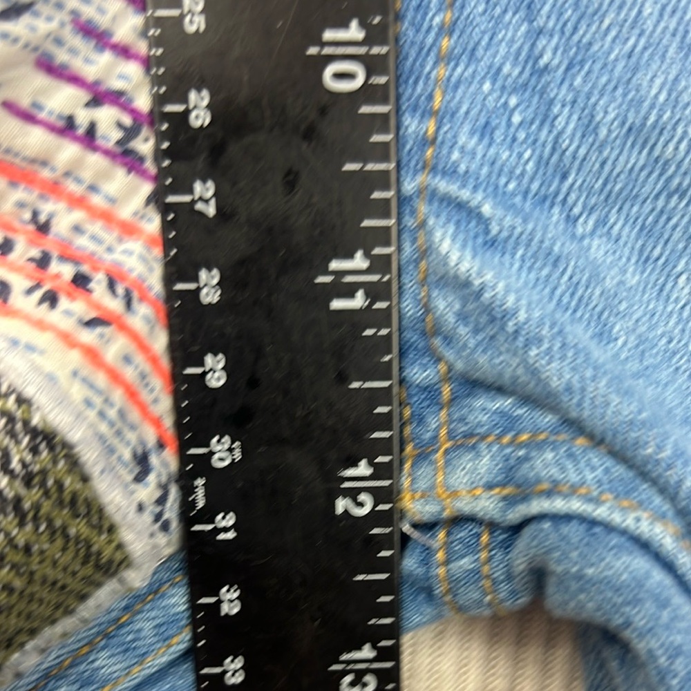 BDG Urban Outfitters Size 29 Patchwork High Rise Flare Jeans Boho Hippie - Picture 12 of 16